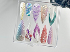 Whimsical Ocean Press On Nails | Handmade Mermaid Fake nails | Mystical Sea Creature Nail Art | Ocean Fantasy Acrylic Nails | OB640YC
