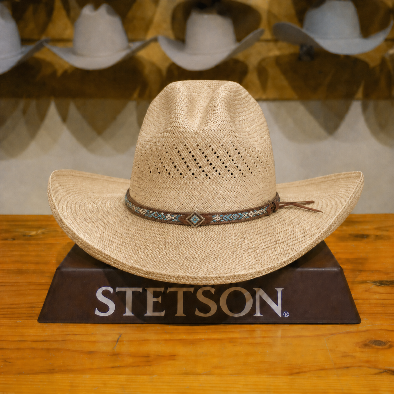 Stetson Palm Leaf Straw Hat