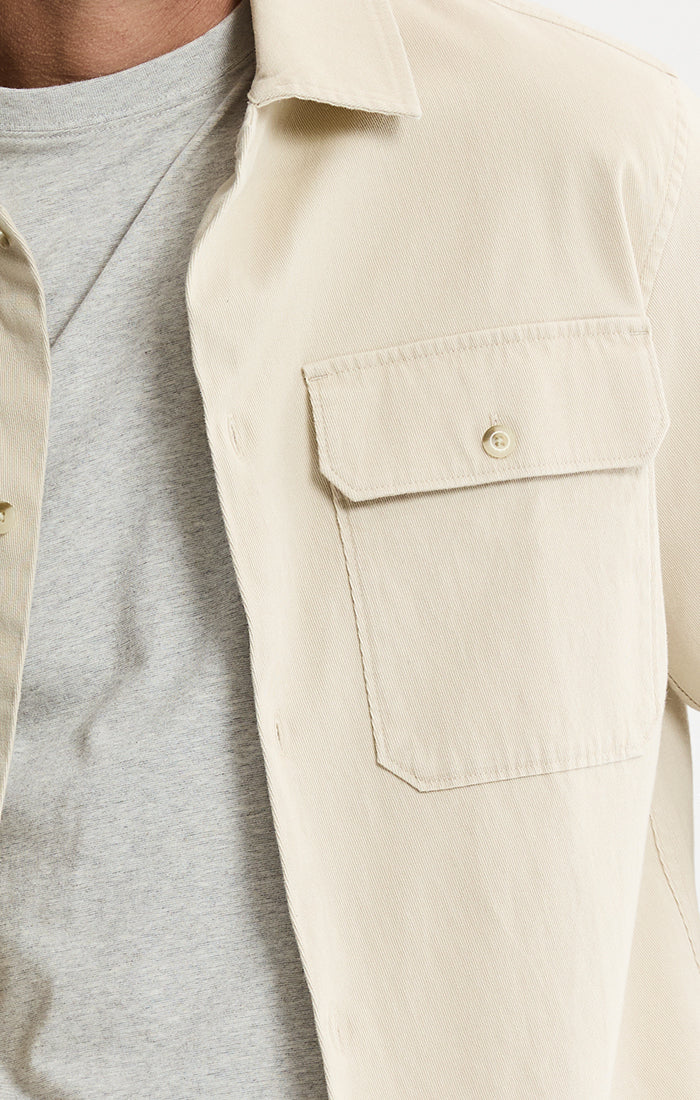 Cotton Silk Blend Overshirt