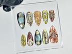 Luxe Gold Chrome Press On Nails | Artistic Metallic Fake Nails | Textured Gold 3D Design Nail Art | Gold & Silver Glam Press Ons | OB872YK
