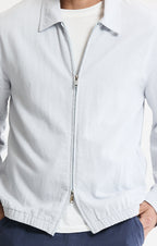 Linen Blend Zip Jacket
