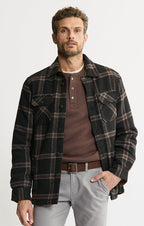 Thermal Lined Wool Blend Shirt Jacket