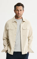 Cotton Silk Blend Overshirt