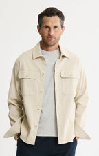 Cotton Silk Blend Overshirt