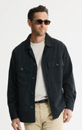 Rayon Lyocell Military Shirt Jacket