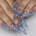 3D Koi Pond Transparent Art Press On Nails