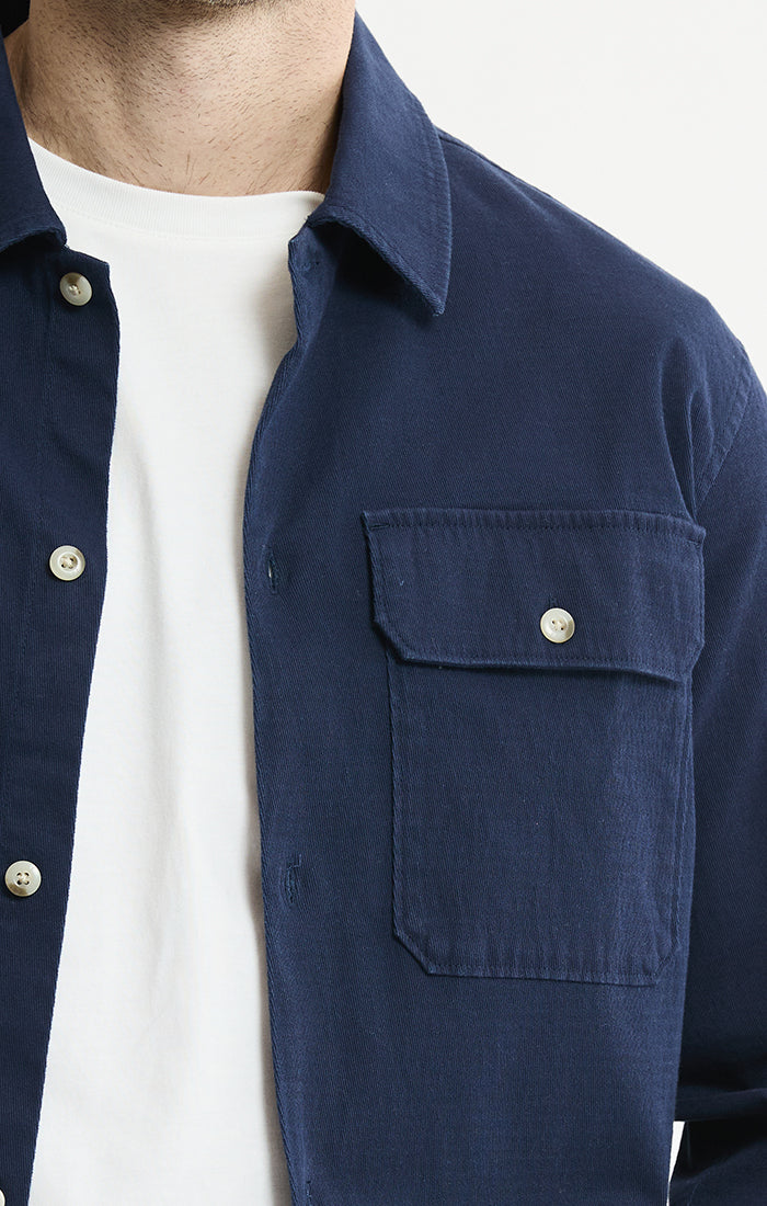 Cotton Silk Blend Overshirt