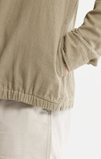 Linen Blend Zip Jacket
