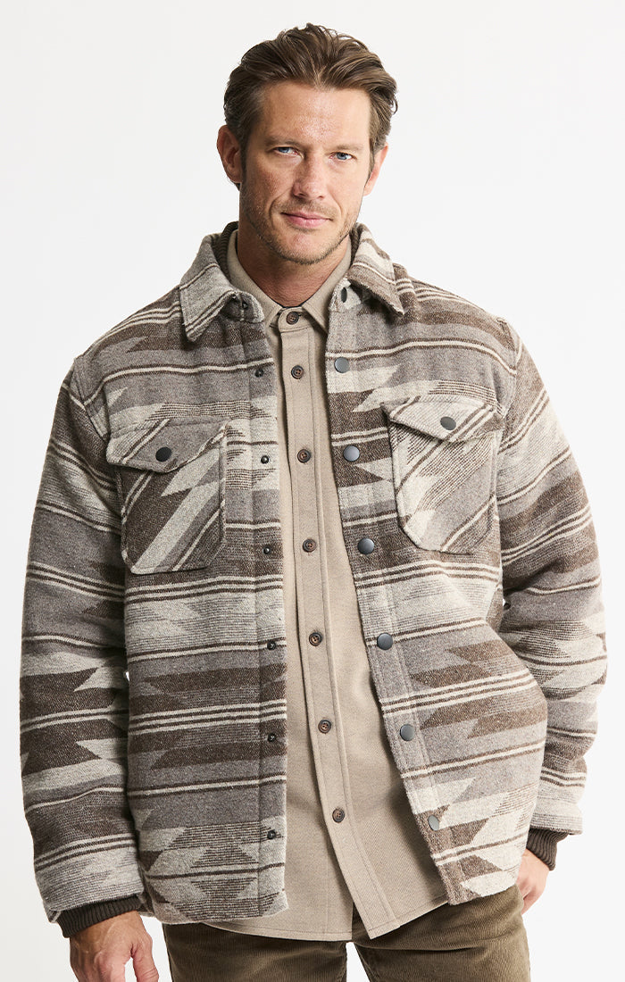 Sherpa Lined Wool Blend Jacket