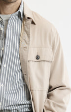 Rayon Lyocell Military Shirt Jacket
