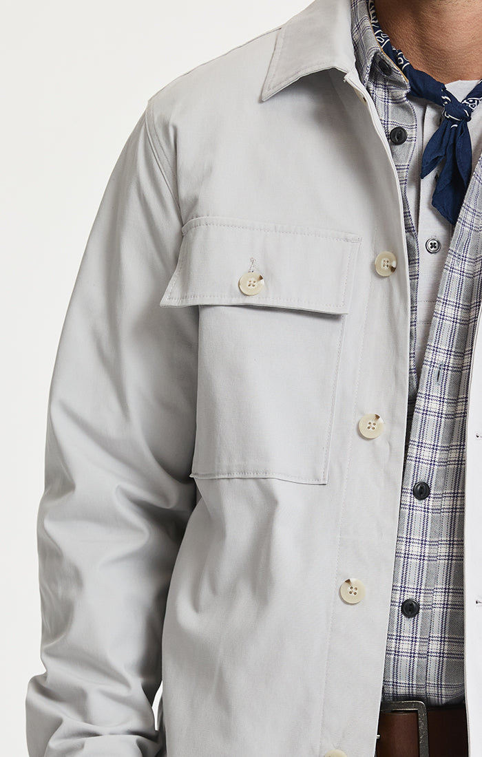 Stretch Utility Overshirt Jacket