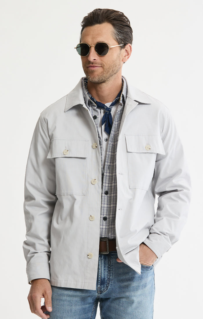 Stretch Utility Overshirt Jacket