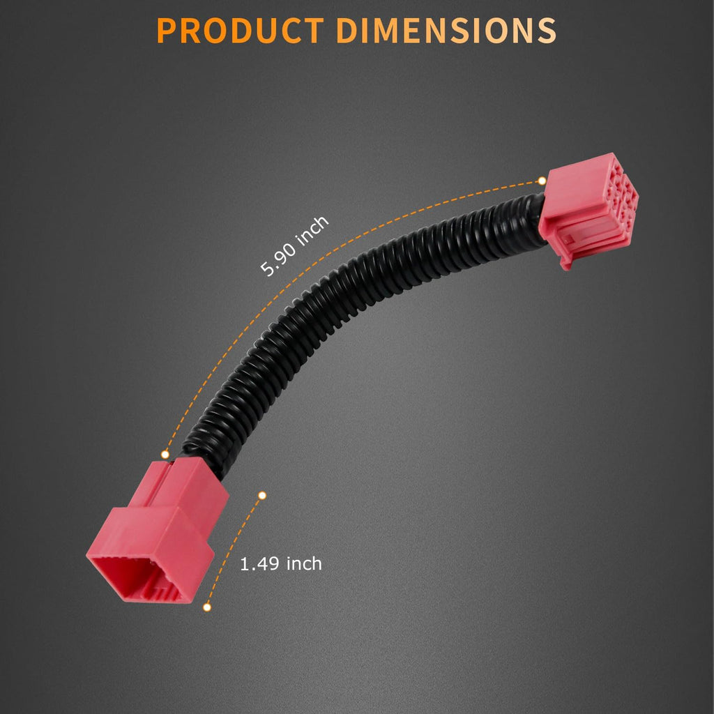 Auto Fog All Lights Mod Harness Compatible with GMC Sierra/Chevy Silverado 1500, 2500 3500 HD 2024-2026 Fog Light Always On – With Intellibeam, High Beams & Auto Headlamps On, Plug Play