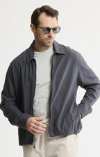 Linen Blend Zip Jacket