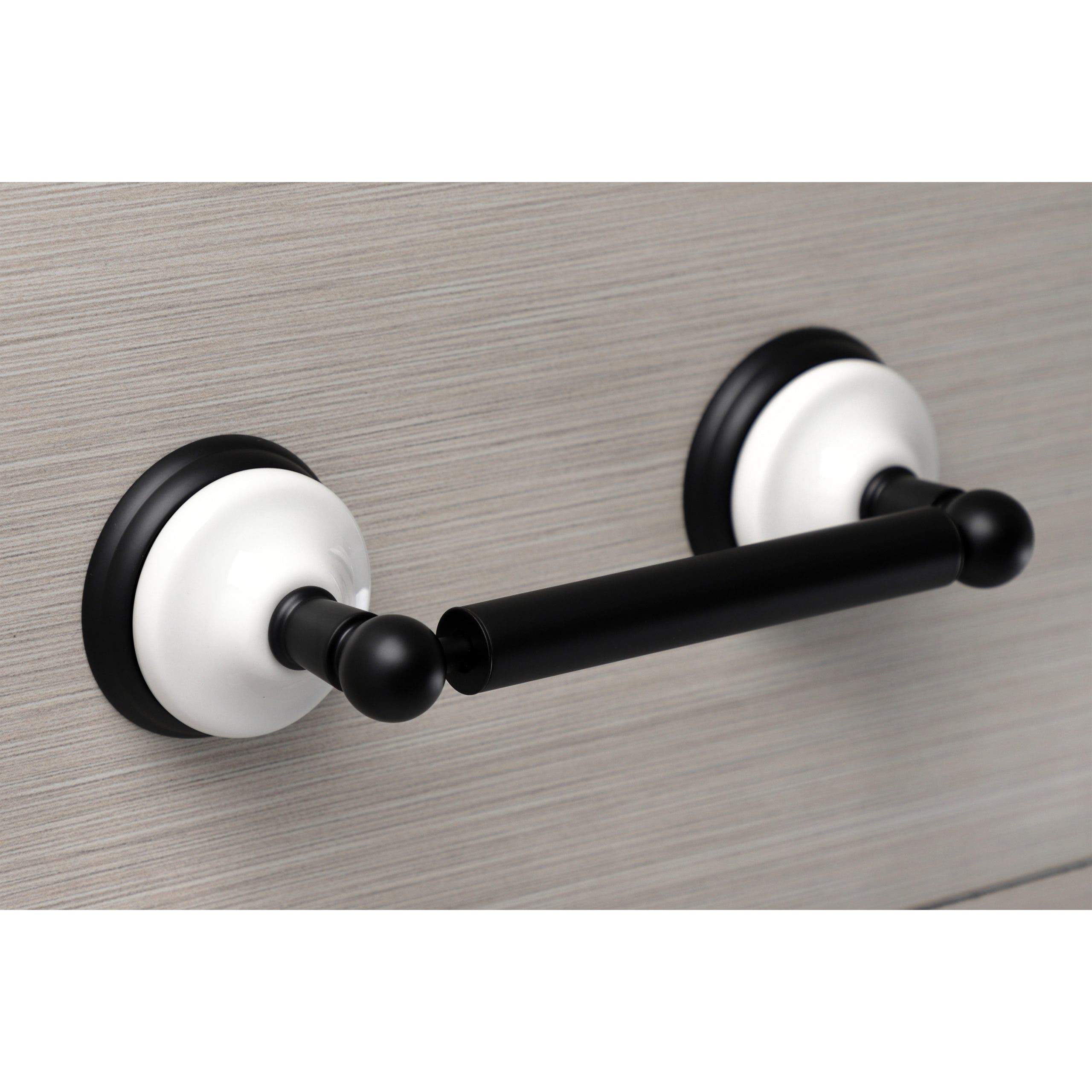 Kingston Brass Victorian Toilet Paper Holder in Matte Black