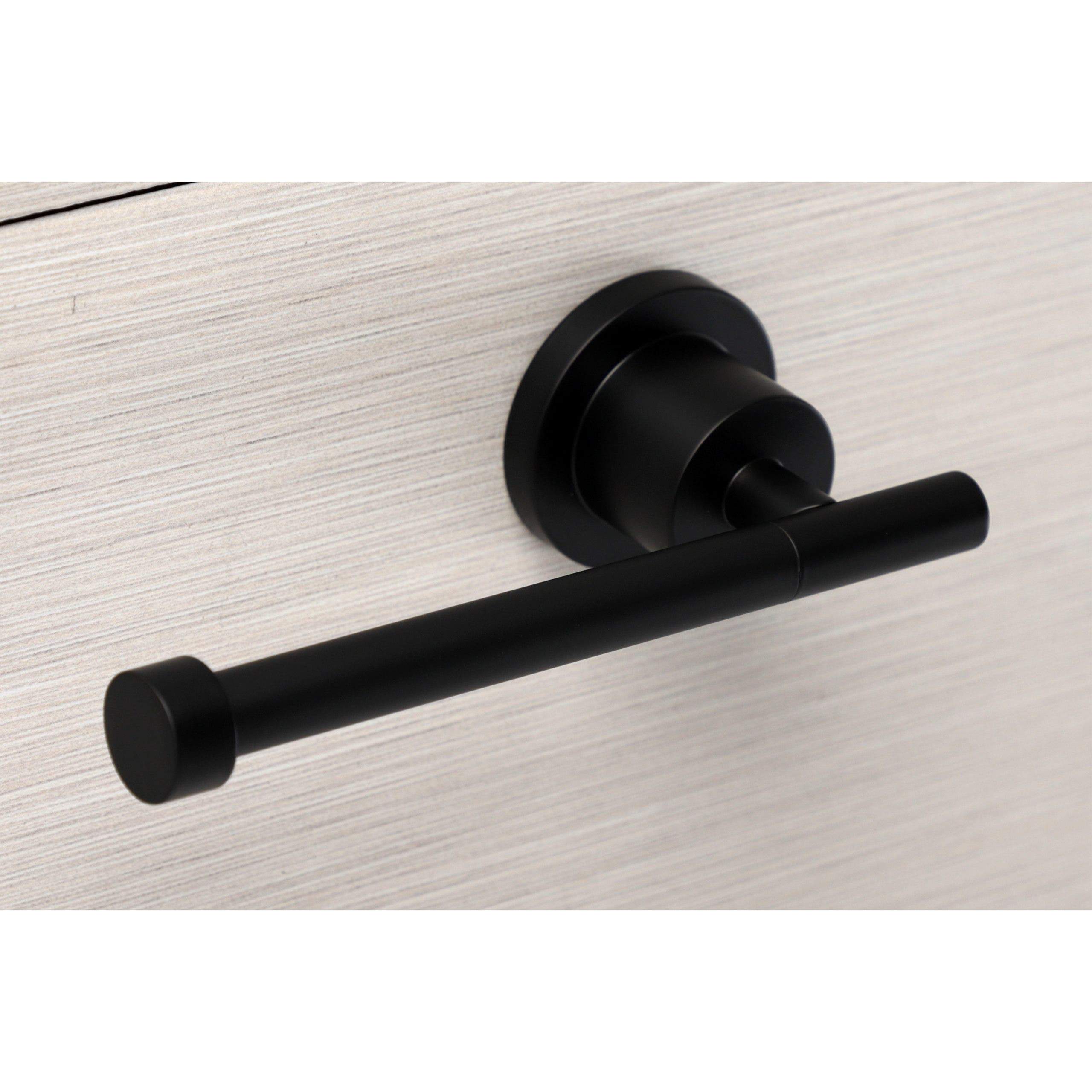 Kingston Brass Concord Toilet Paper Holder in Matte Black