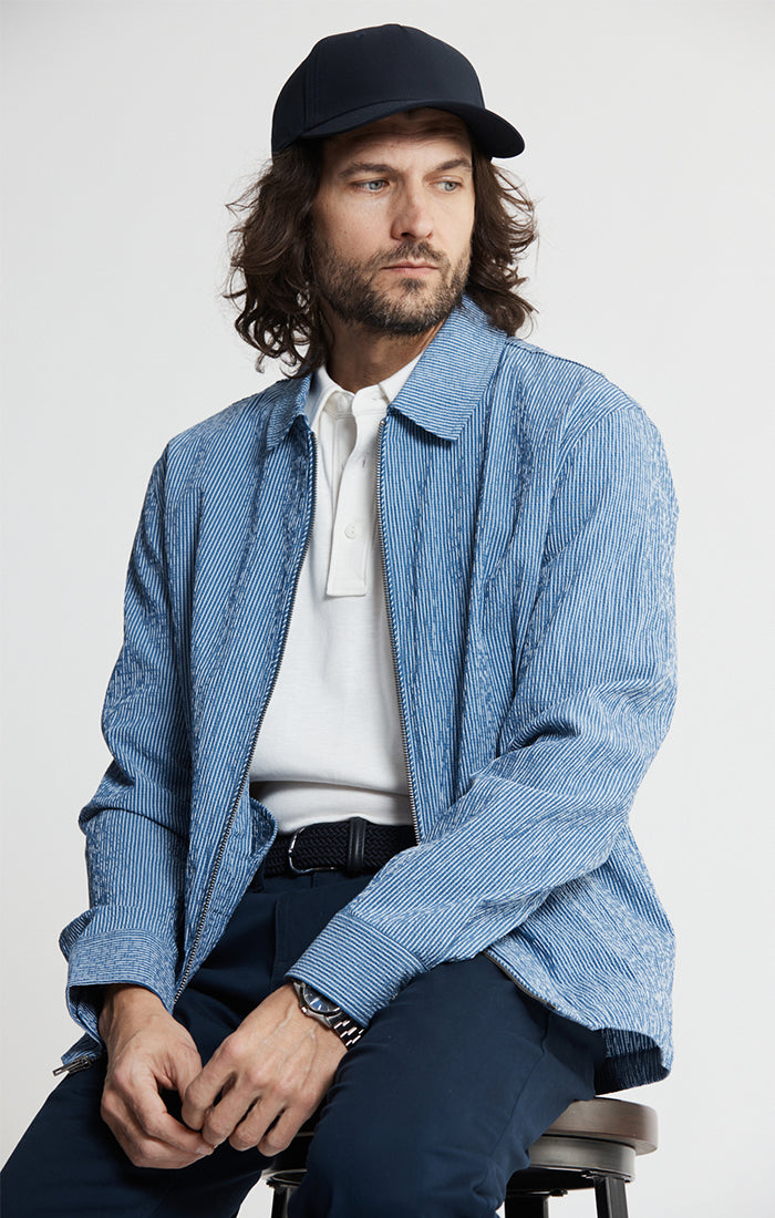 Charles Seersucker Full Zip Jacket