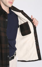 Yates Wool Blend Sherpa Lined Shirt Jacket