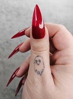 Bloody Brilliant Glossy Red Nails - Custom Handmade Fake Nail W46