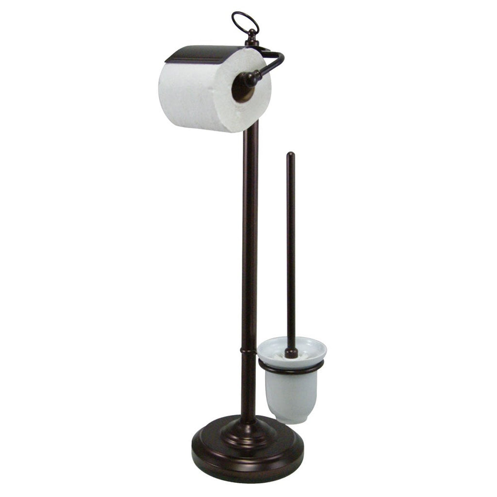Kingston Brass Vintage Pedestal Toilet Paper and Brush Holder