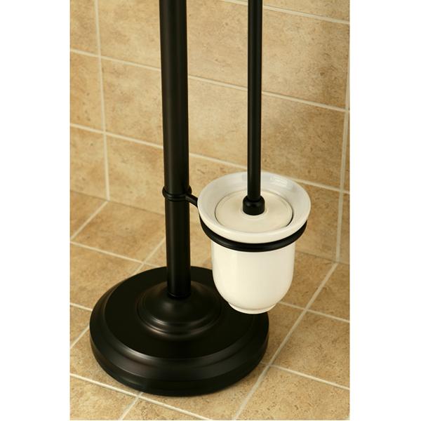 Kingston Brass Vintage Pedestal Toilet Paper and Brush Holder