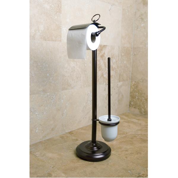 Kingston Brass Vintage Pedestal Toilet Paper and Brush Holder
