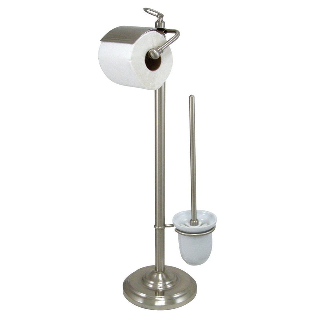Kingston Brass Vintage Pedestal Toilet Paper and Brush Holder