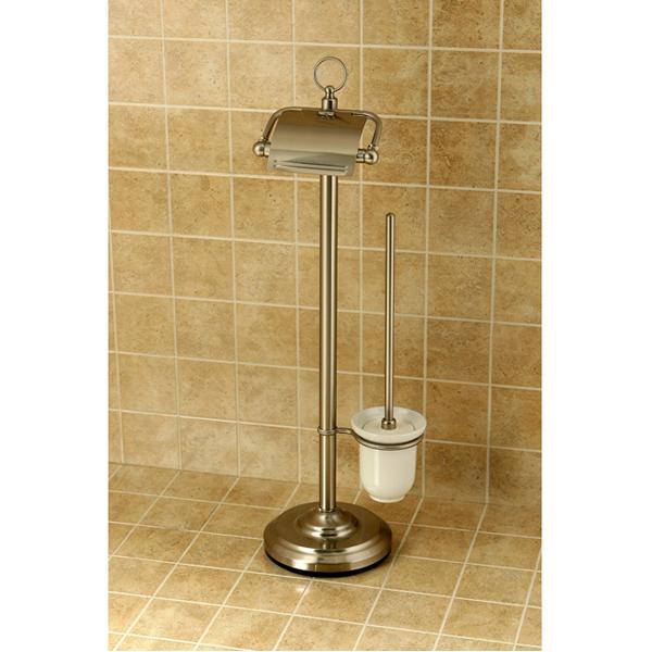 Kingston Brass Vintage Pedestal Toilet Paper and Brush Holder