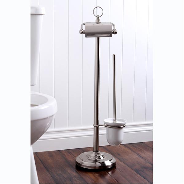Kingston Brass Vintage Pedestal Toilet Paper and Brush Holder