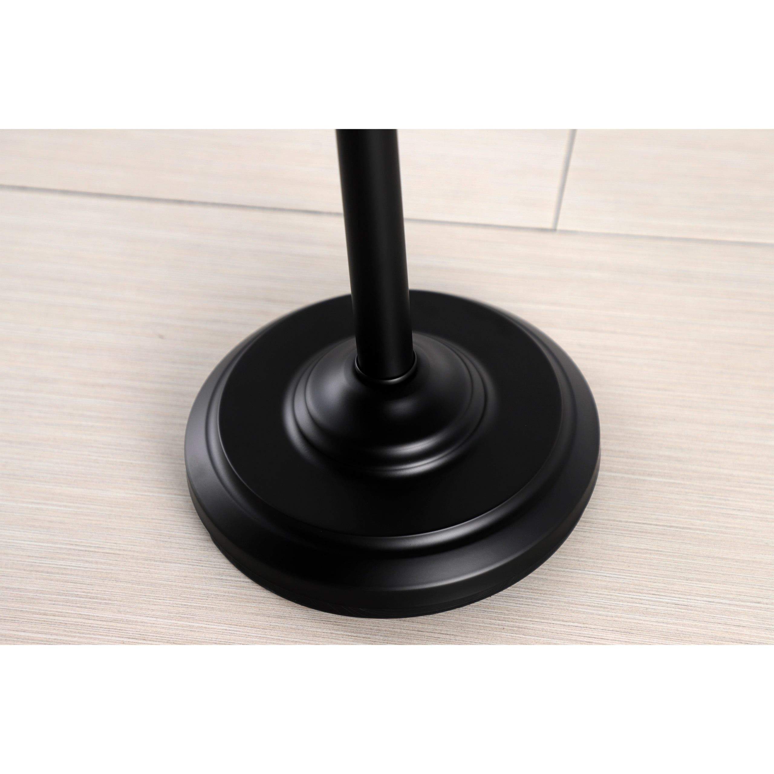 Kingston Brass Vintage Freestanding Double Roll Toilet Paper Holder in Matte Black