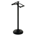 Kingston Brass Vintage Freestanding Double Roll Toilet Paper Holder in Matte Black