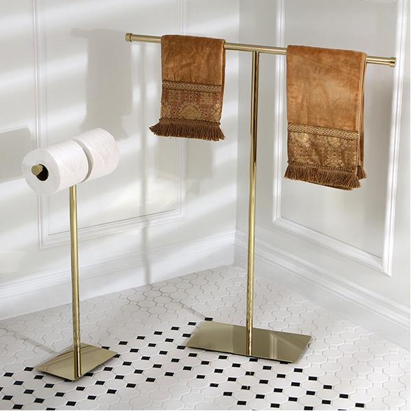 Kingston Brass Claremont Freestanding Double Toilet Paper Stand