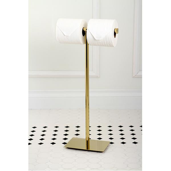 Kingston Brass Claremont Freestanding Double Toilet Paper Stand
