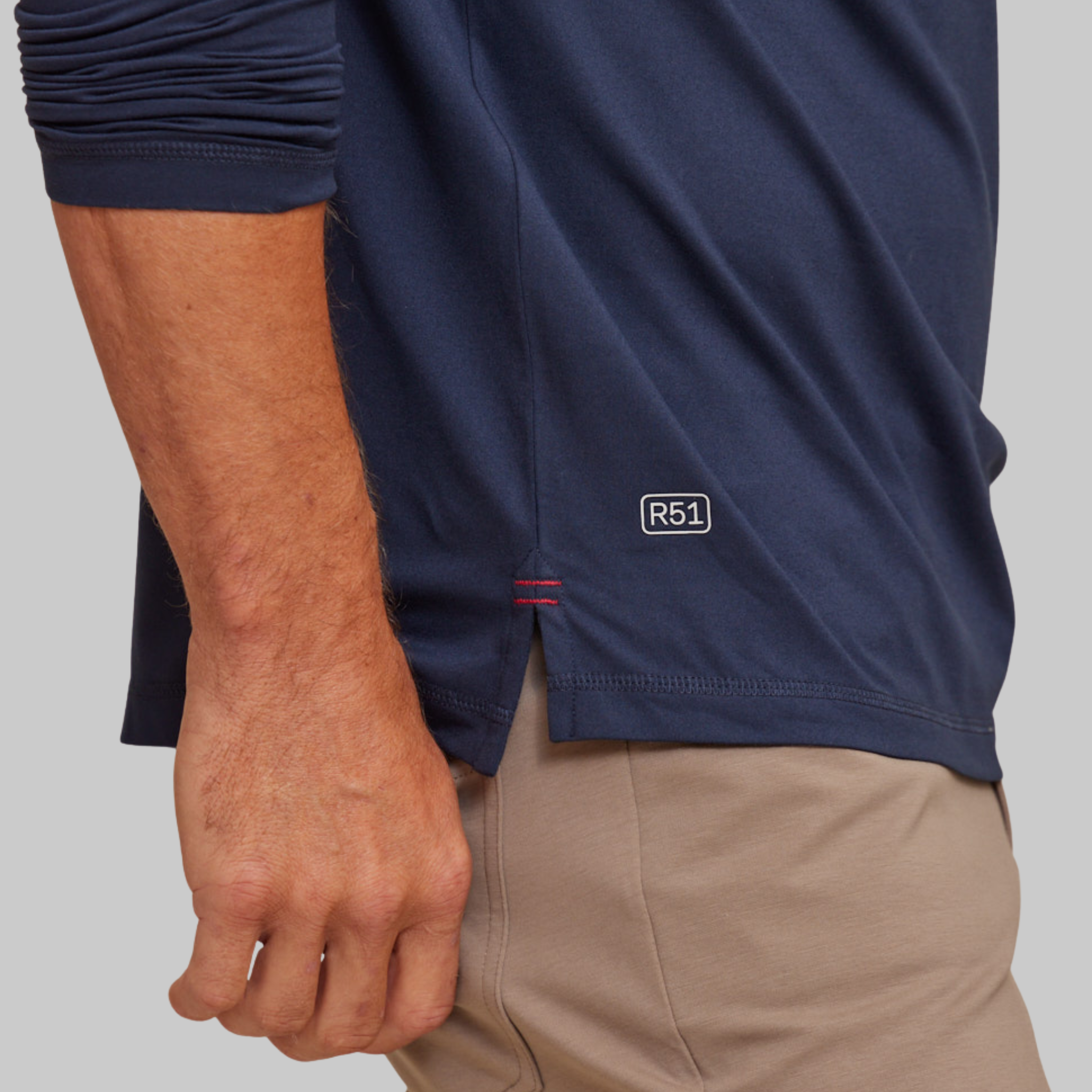 The Voyager - Performance LS Polo - Navy