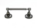 Ed3Ape Tissue Holder With Ribbon & Reed Detail In Antique Pewter