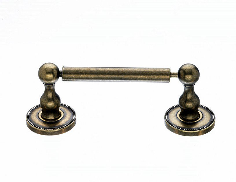 Topknobs ED3GBZA Tissue Holder with Beaded Betail in German Bronze