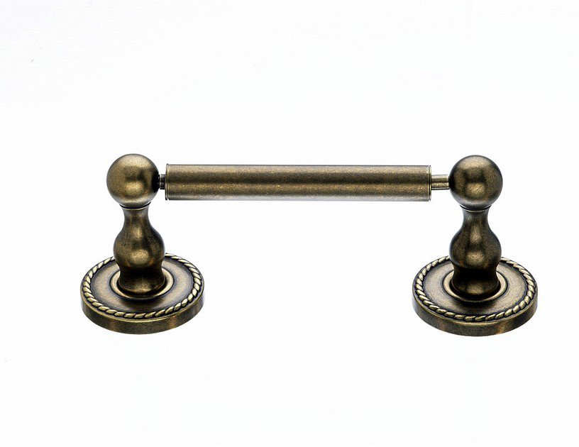 Topknobs ED3GBZF Tissue Holder with Rope Detail in German Bronze