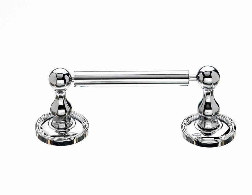 Ed3Pce Tissue Holder With Ribbon & Reed Detail In Polished Chrome