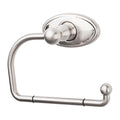 Top Knobs Edwardian Bath Tissue Hook - Oval Backplate in Brushed Satin Nickel