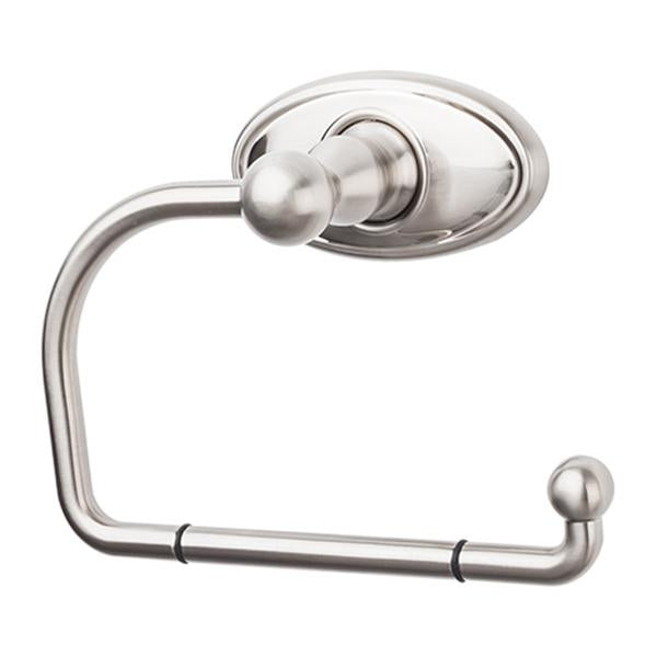 Top Knobs Edwardian Bath Tissue Hook - Oval Backplate in Brushed Satin Nickel