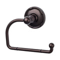 Top Knobs Edwardian Bath Tissue Hook - Ribbon Backplate in Oil Rubbed Bronze