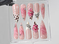 Leopard French Tip Press On Nails | OB66L