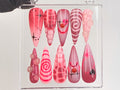 Creepy Clown Horror Press On Nails | Spooky Halloween Fake Nails | 3D Horror Clown Design Acrylic Nails |  Gothic Circus Nail Art | OC596Y