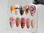 Custom Halloween Press On Nails | Witch and Spiderweb Nail Art | Spooky Gothic Press On Nails | Halloween Theme Y2K Nails |Press Ons| OB594T
