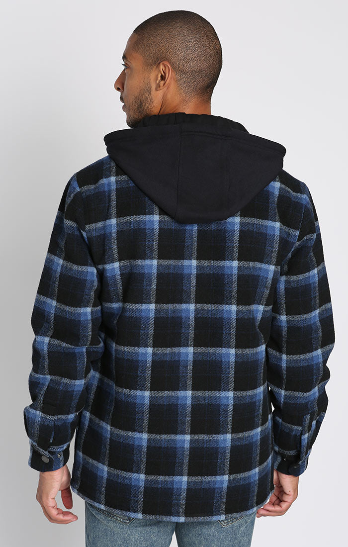 Wool Blend Hooded Jacket