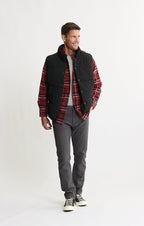 Black Namath Puffer Vest