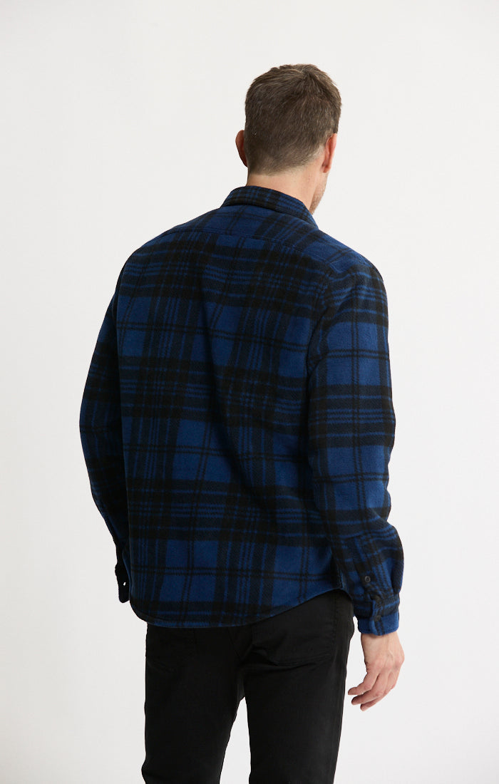 Sherpa Bonded Polar Fleece Shirt Jacket