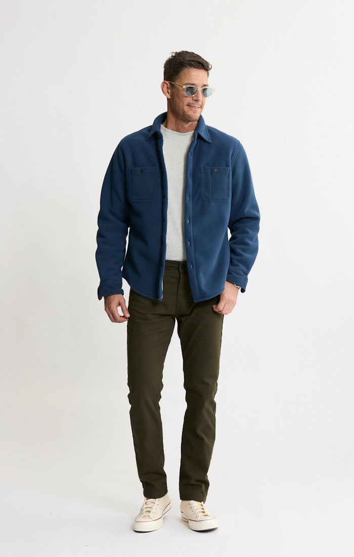 Sherpa Bonded Polar Fleece Shirt Jacket