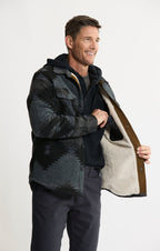 Sherpa Lined Wool Blend Shirt Jacket