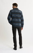 Sherpa Lined Wool Blend Shirt Jacket